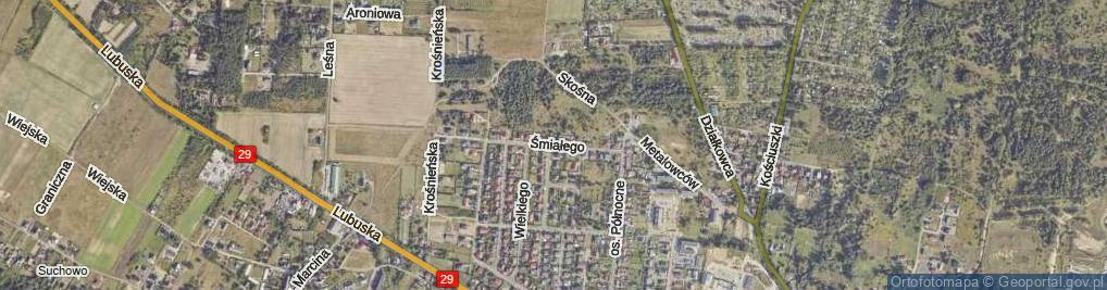 Zdjęcie satelitarne Bolesława Śmiałego ul.